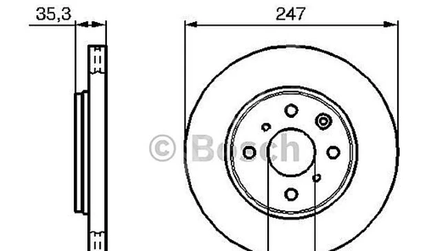 ÖN DİSK HAVALI PEUGEOT 107 C1 1,0/1,4HDI TOYOTA AYGO 2005-2006