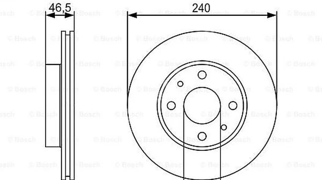 Front brake disc   Marea, Palio, Albea   Alfa Romeo 145-146   1.2/1.4/1.6/1.9