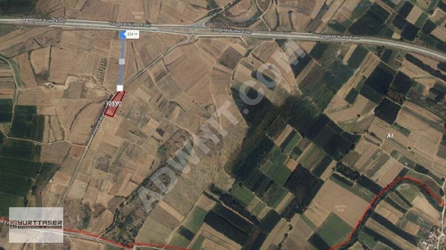 Land plot 4175 m², 50% advance payment, interest-free installments over 36 installments, in EDİRNE HAVSA YOLAGELDİ'