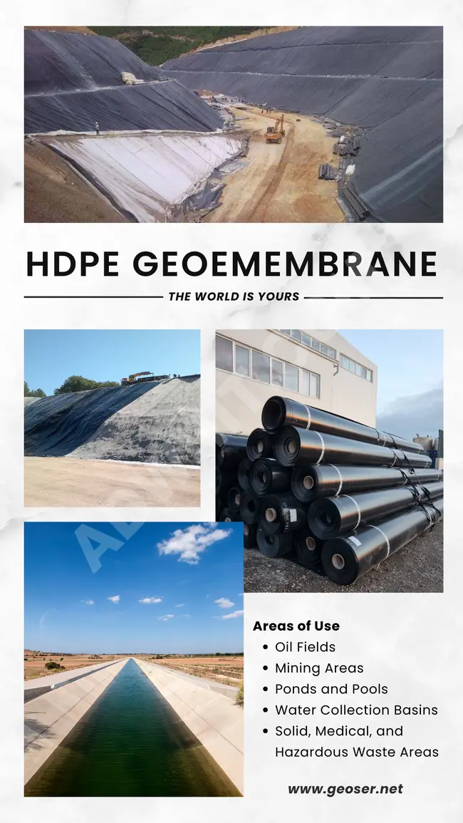 WATERSTOP HDPE GEOMEMBRANE PVC GEOMEMBRANE 