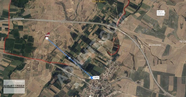 Land plot 4175 m², 50% advance payment, interest-free installments over 36 installments, in EDİRNE HAVSA YOLAGELDİ'