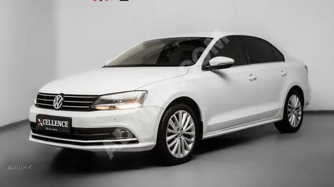 2015-فولكس فاغن جيتا-1.6 TDI DSG-هاى لاين-مكياج- داخلى بيج-حساسات خلفي- اوتوماتيك