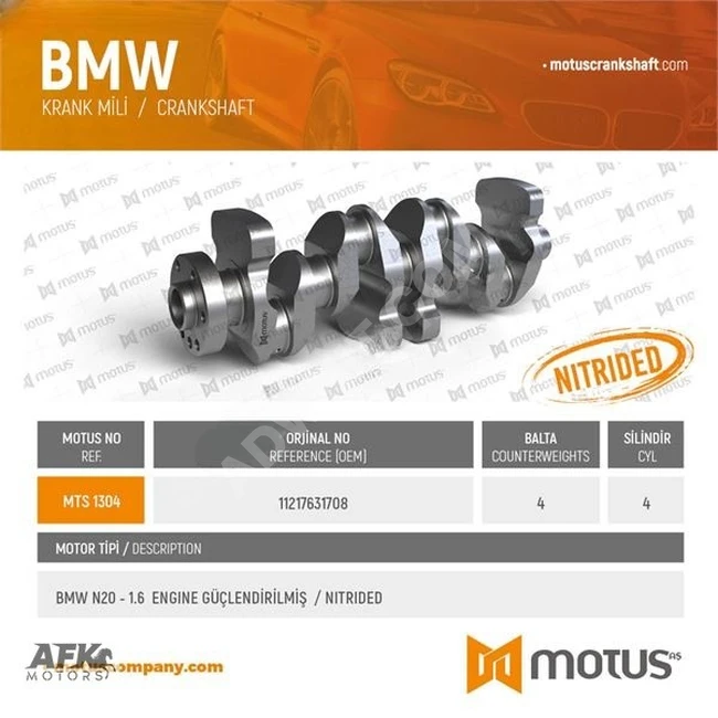 MOTUS KRANK BMW N20 1,6 F10 F25 E84