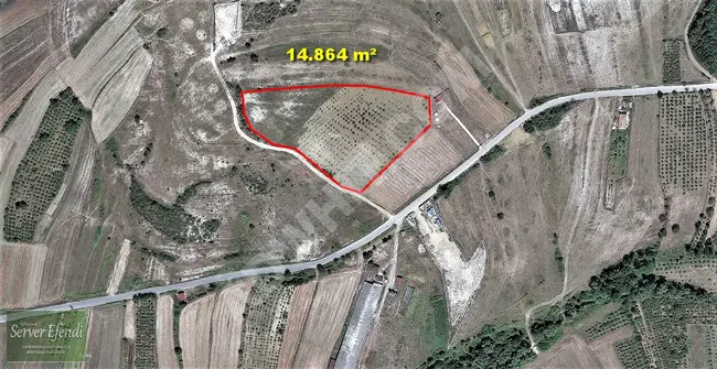 Land for sale with an area of 14,864 m² near the Istanbul border in the Kocaeli province, Kandıra district