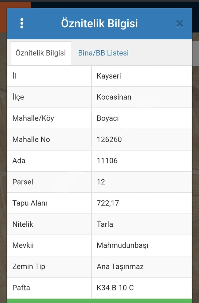 Agricultural land for investment in Kocasinan Boyacı