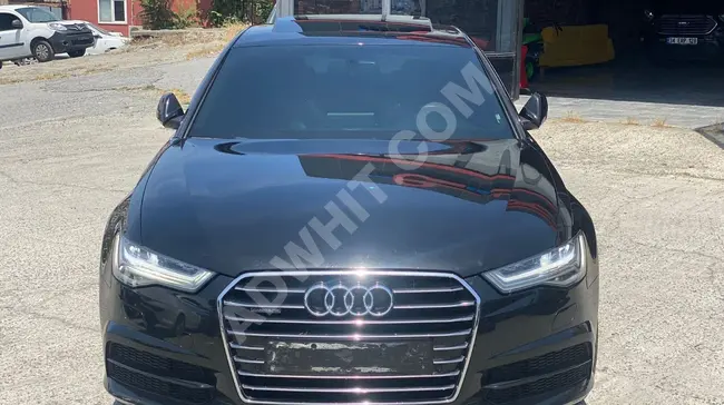 2018 أودي A6 2.0 TDI كواترو أسود داخلي بني فاتح مصابيح ماتريكس من ايرلار للسيارات