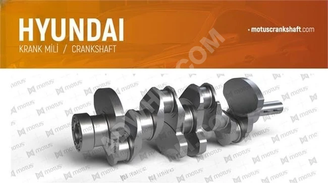 Crankshaft (MOTUS KRANK)    Hyundai H 100 D4BB 2600 Pickup T2