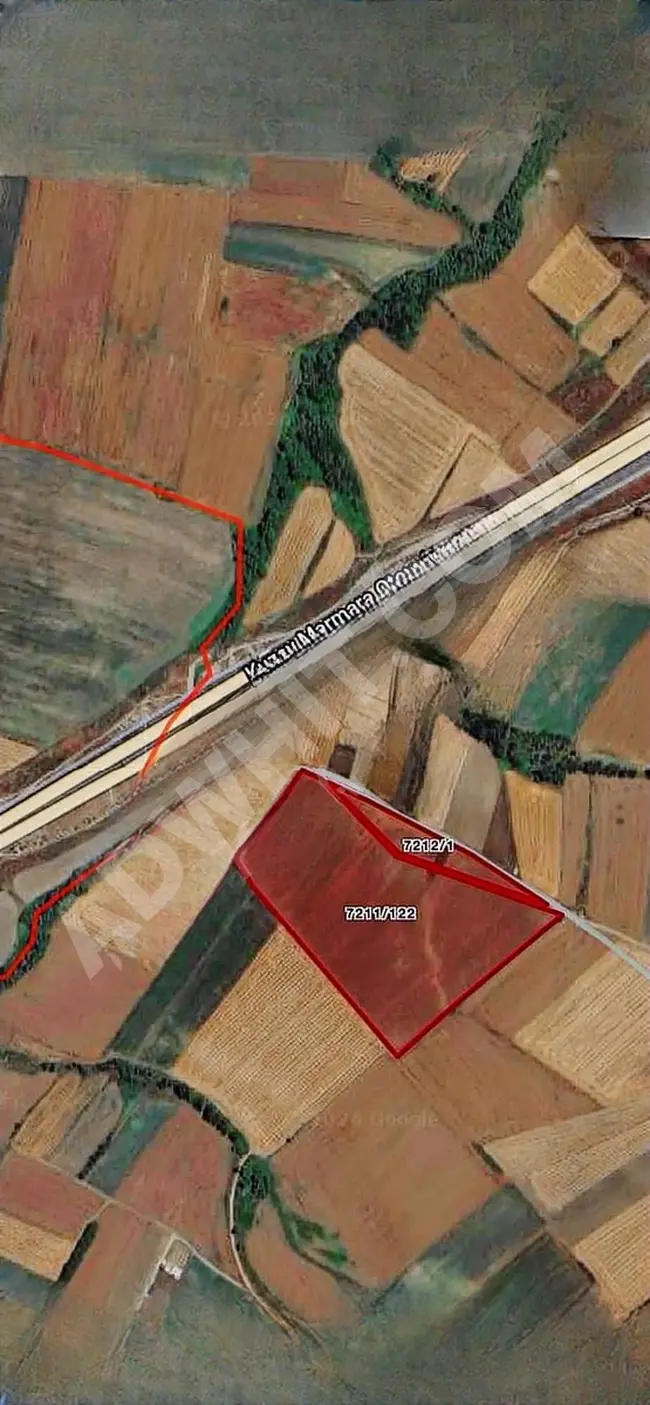 Land 64 dunams next to the Northern MARMARA Highway with single ownership