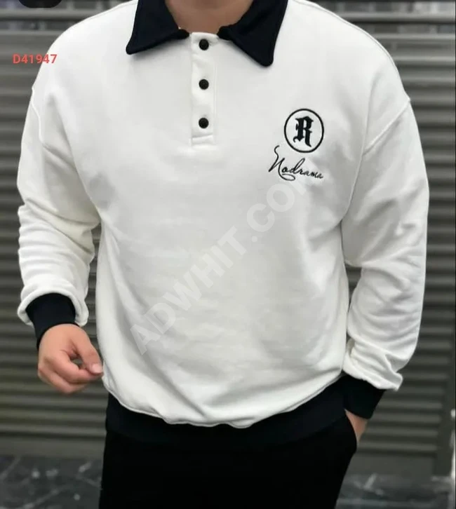 Men's polo neck sweater