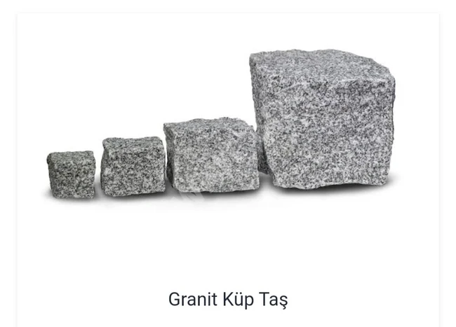 Granite cubic stone. Basalt stone - from Erni Begonit Küptaş in Antalya