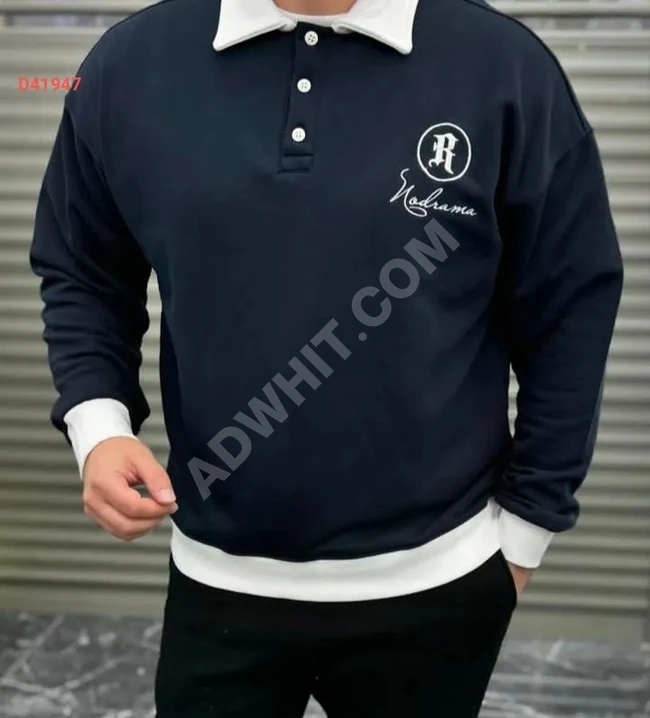 Men's polo neck sweater