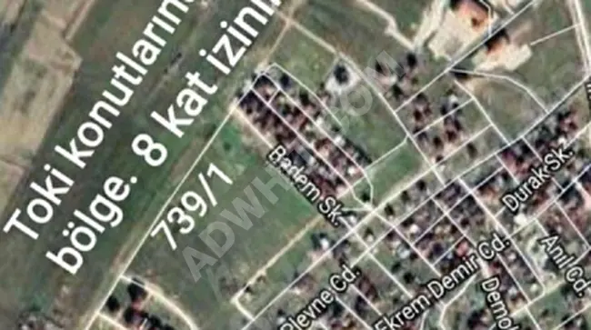 Land area of 1,244 m² designated for residential and commercial use in TEKİRDAĞ KAPAKLI