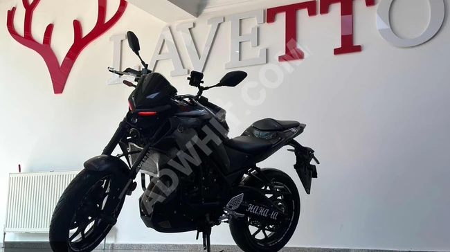 MT-25 ABS motorcycle in black, in clean condition and without defects with distinctive additions from LAVETTO