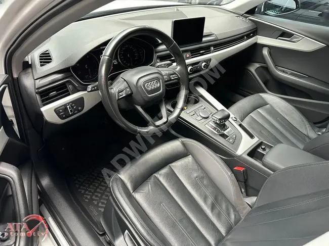 2016 - Audi A4 Sedan 2.0 TDI Dynamic  - سقف بانورامي - دركسيون جلدي - صندوق خلفي جديد -  عداد 143000  كم