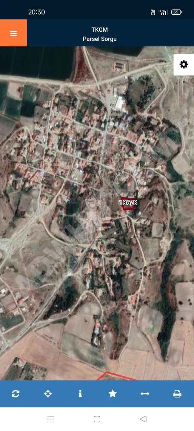 For sale, land with an area of 1390 m² inside the village İPSALA SARPDERE