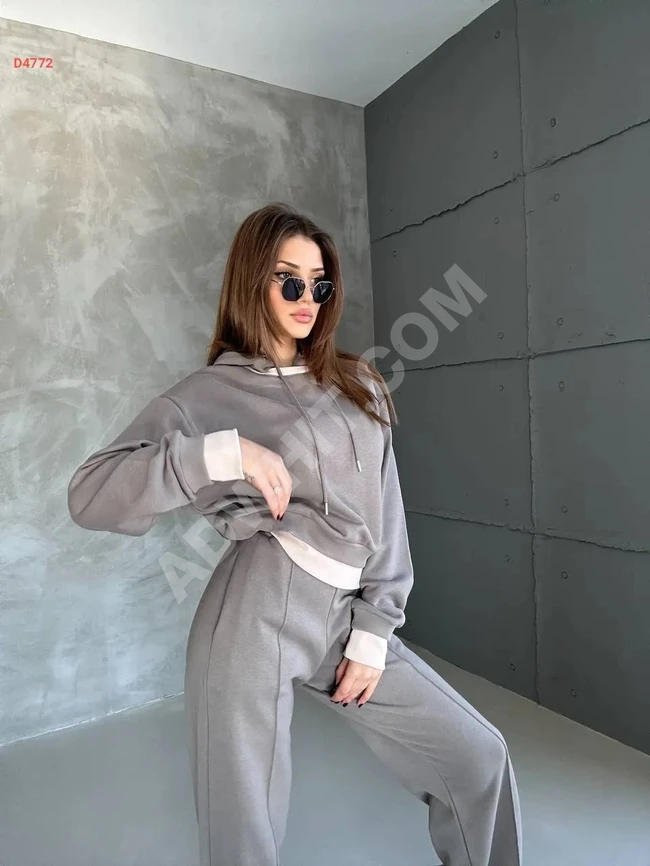 Chic hoodie pajama with cap