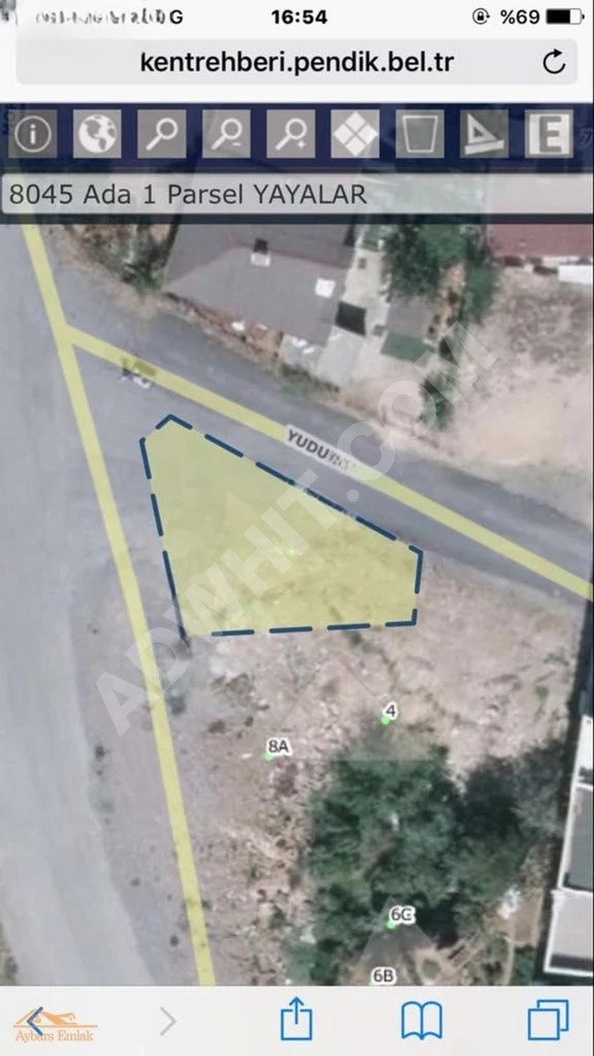 Land for sale licensed for construction next to PENDİK MARMARA UNIVERSITY hospital