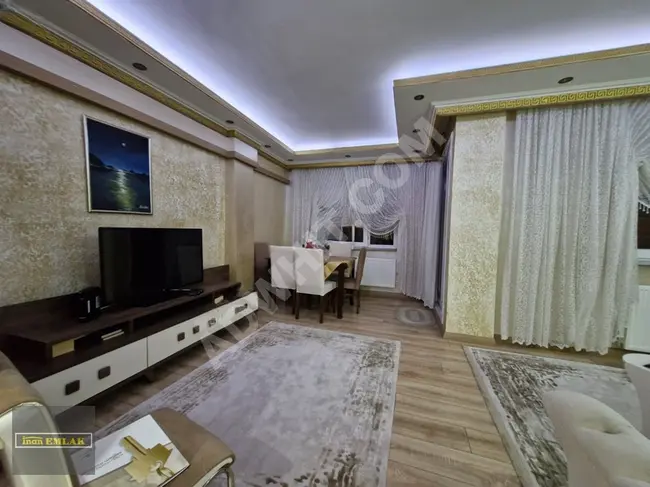 Apartment 3+1 on the middle floor, fully renovated and equipped with an elevator in BAHÇELİEVLER YAYLA