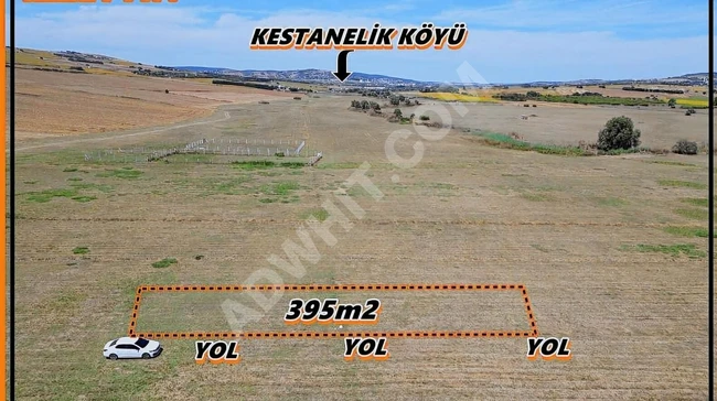 A plot of land for sale in the İzzettin neighborhood, in Çatalca