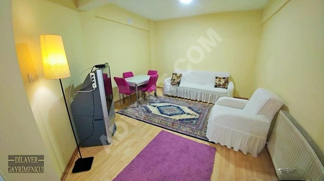 Two 1+1 furnished apartments with condominium ownership yielding a rental income of 20 thousand near UEFA ANIT in BAHÇELİEVLER