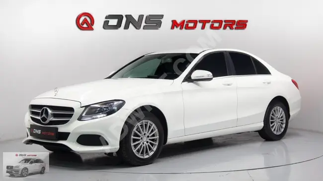 سيارة MERCEDES C 200 D STYLE موديل 2016 مع لوحة لمس وإضاءة LED