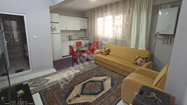 Two 1+1 furnished apartments with condominium ownership yielding a rental income of 20 thousand near UEFA ANIT in BAHÇELİEVLER