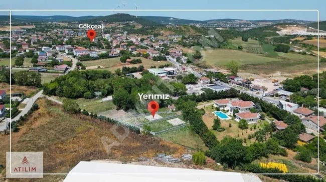 Land with an area of 721 m² in Çatalca Gökçeali surrounded by a wall