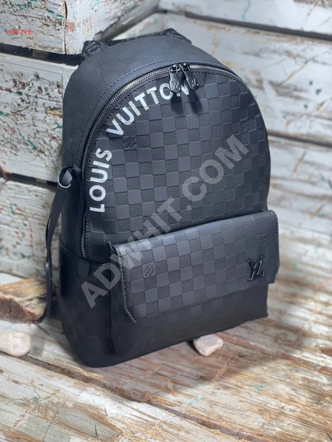 louis vuitton black backpack