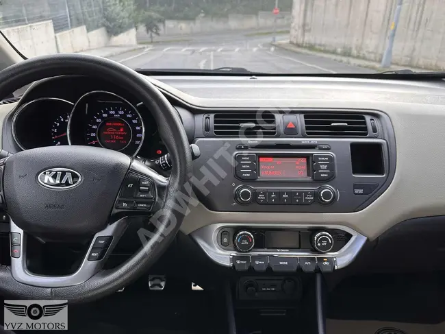 سيارة  KIA RIO 1.4 CRDI SPORTY موديل 2013  مع سقف بانورامي عداد 148,000 كم