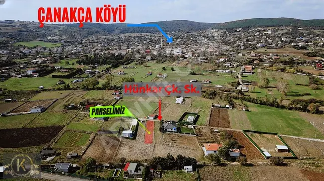 KARABAY'dan Çanakçada Etrafı Çevrili Müstakil 462m2 Satılık Arsa