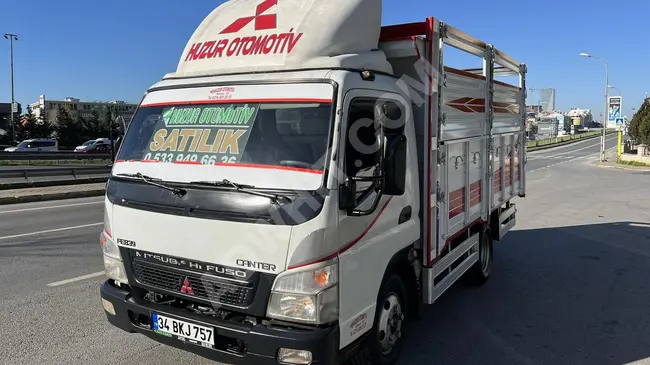 Small truck MITSUBISHI FE839 model 2008 with a new wooden box from HUZUR OTOMOTİV