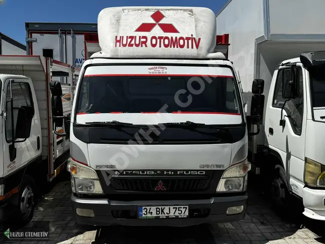 Small truck MITSUBISHI FE839 model 2008 with a new wooden box from HUZUR OTOMOTİV