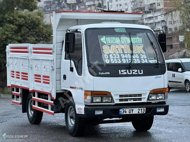 شاحنة ISUZU NKR  بصندوق مفتوح مع فحص فني موديل 2001 - من HUZUR OTOMOTİV