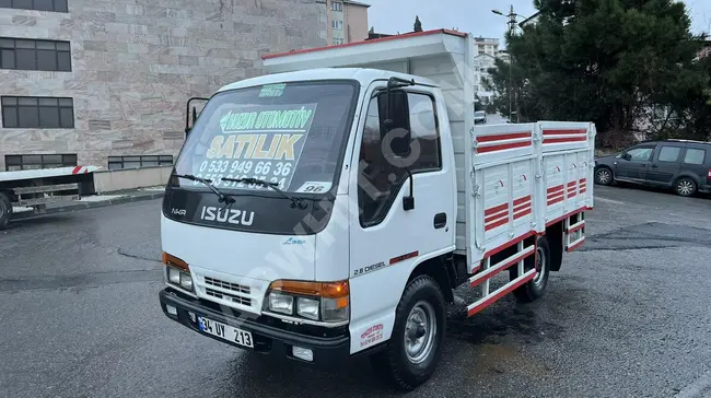 ISUZU NKR truck with open box and technical inspection, model 2001 - from HUZUR OTOMOTİV