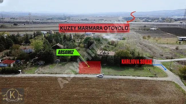 KARABAY'dan Villalara Komşu Etrafı Çevrili 385m2 Arsamız Satılık