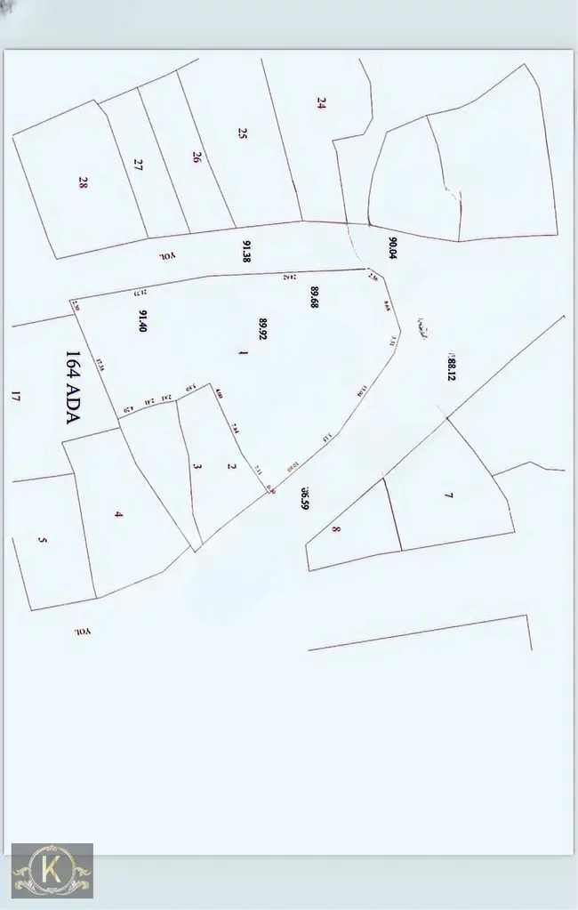 ÇATALCA FERHATPAŞA MAHALLESİ 24 DAİRELİK SATILIK 1.036 m2 ARSA