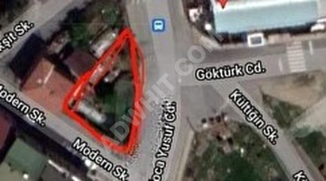 Land area of 394 m² for sale in the city center and on the street, with urban planning in ARNAVUTKÖY, BOLLUCA