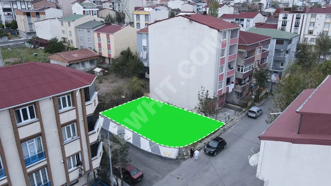 Land with an area of 280 square meters at a corner location, divided and licensed for construction in the ATATÜRK neighborhood, ARNAVUTKÖY area