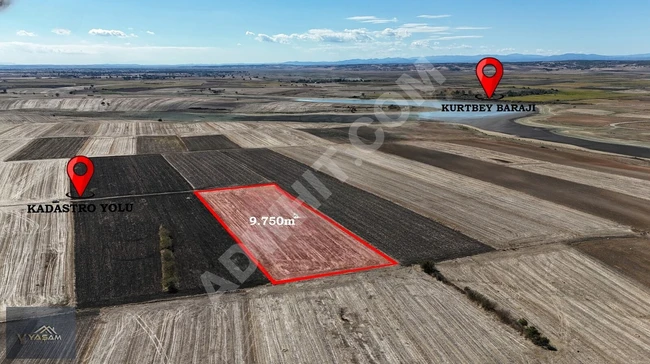 Land for urgent sale with an area of 9750 square meters on the main street in the area of EDİRNE UZUNKÖPRÜ KURTBEY