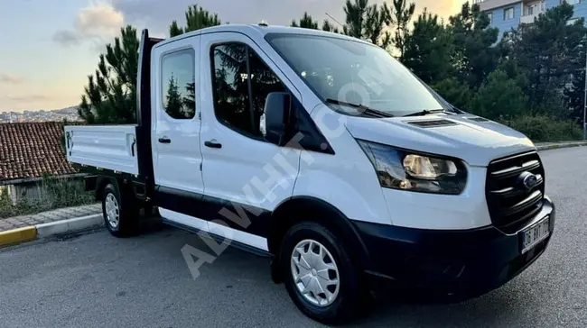 FORD TRANSIT Model 2020 double cabin with safety package, unpainted, 73 thousand kilometers, with 20% tax