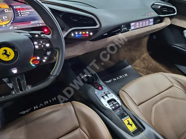 سيارة FERRARİ 296 3.0 V6 T PHEV GTB HYBRİD موديل 2023 بقوة 830 حصان (بواسطة الوكيل)