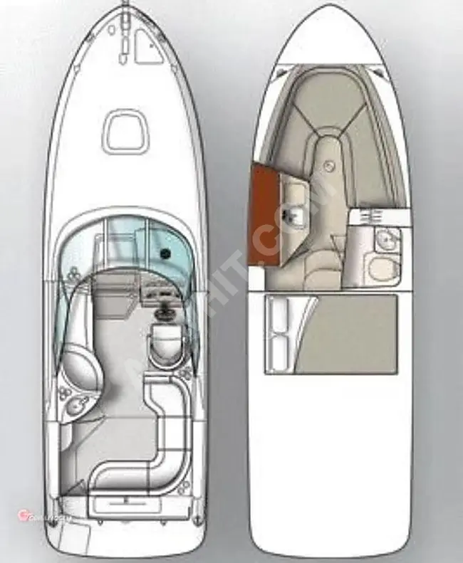 SEARAY SUNDANCER 275 (365SAATE) MERCURY350 - نظيف , مع علم تركيا