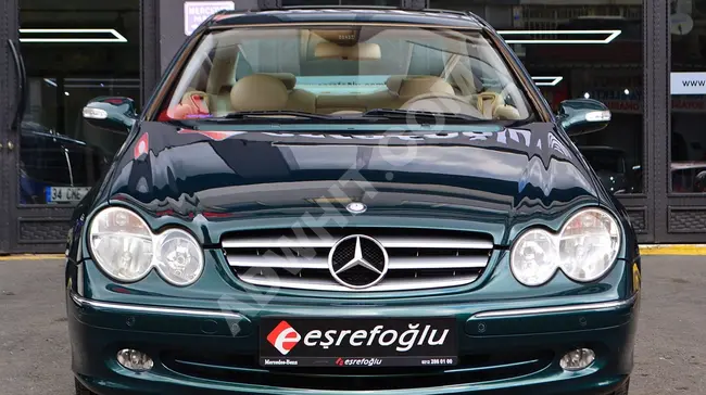 Mercedes - Benz CLK 240 عداد 202.000 كم موديل2002  لون أخضر داخلية بيج بدون مثيل من EŞREFOĞLU