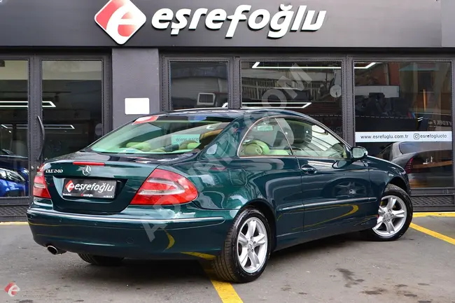 Mercedes - Benz CLK 240 عداد 202.000 كم موديل2002  لون أخضر داخلية بيج بدون مثيل من EŞREFOĞLU