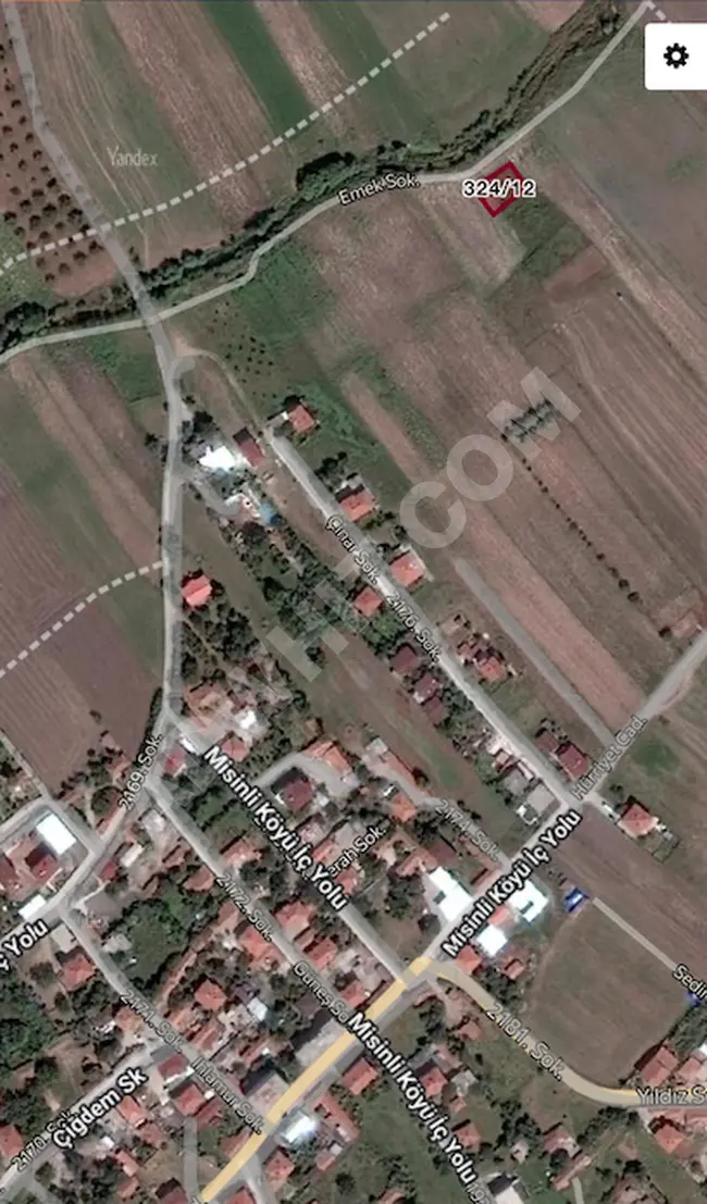 Licensed plot of land with an area of 402 square meters beside the village in the TEKİRDAĞ ERGENE MİSİNLİ neighborhood