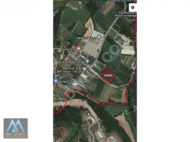 BEYKOZ CUMHURİYET KÖYDE 10370 M2 YOLA CEPHE SATILIK