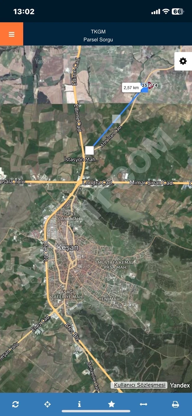 For sale: 1 dönüm plot of land in the center of Edirne Keşan