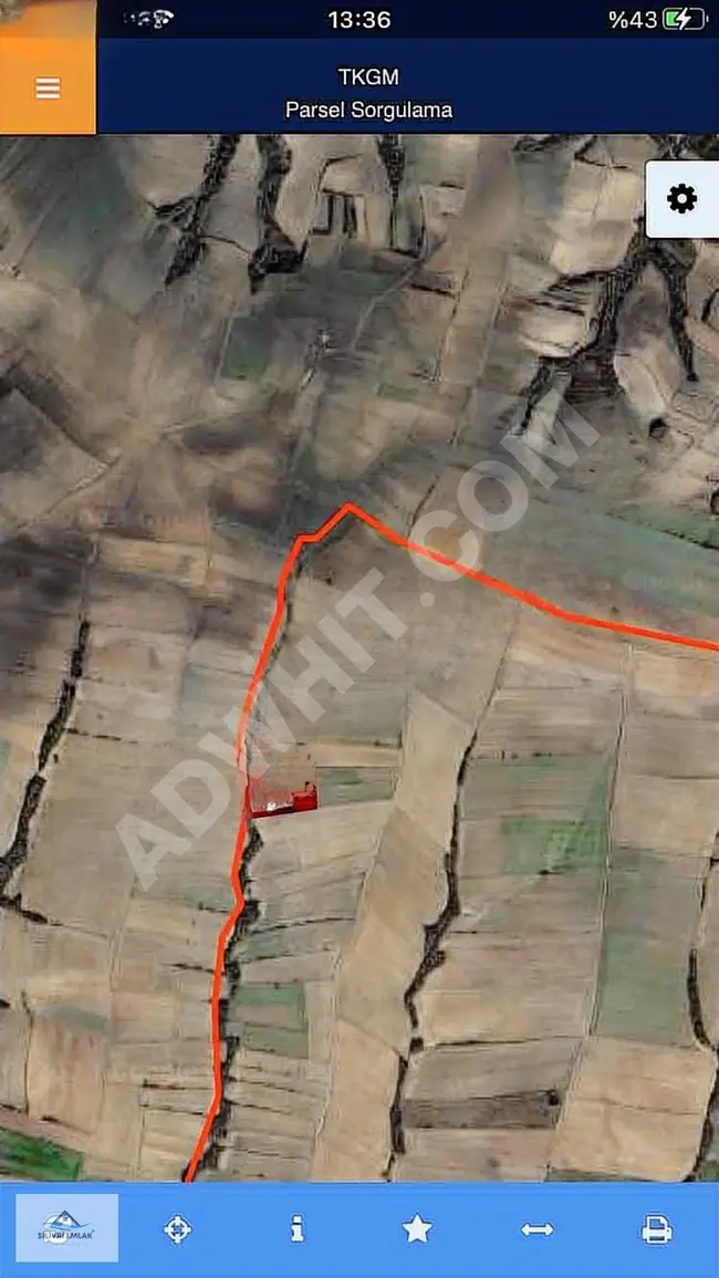 Land for sale - Single title - Area of 5 dunams - in the village of Çerkezmüselim