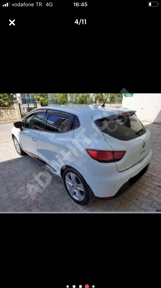 Renult Clio موديل 2014 سيارة نظيفة ومُعَتَنى بها بحالتها الأصلية كالجديدة.