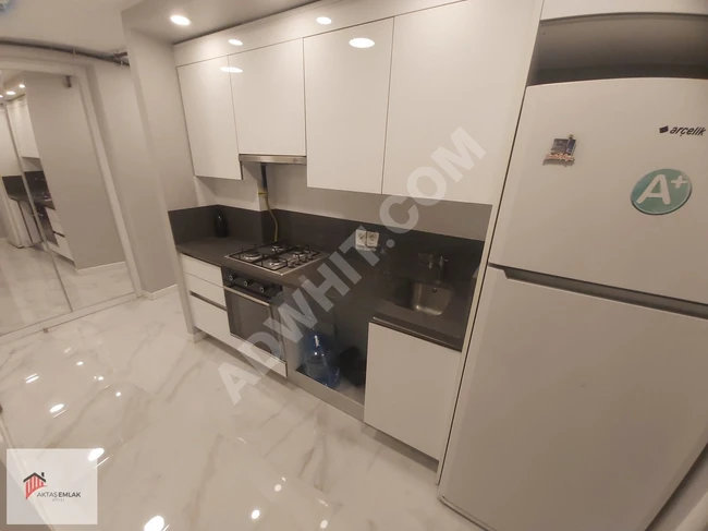 Duplex apartment opportunity with a garden in a 3-year-old modern building with an elevator, empty - by AKTAŞ.